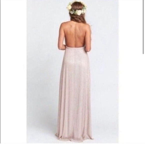 Show Me Your Mumu Magic Mauve Glitter Halter Dress - Picture 9 of 9